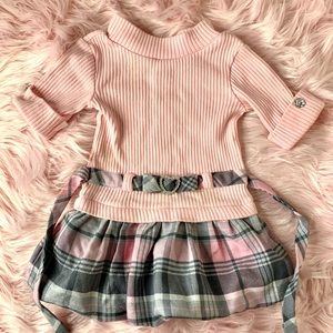 💖 YOUNGLAND 💖 Pretty Pink & Plaid Toddler Girl’s Dress, 2T